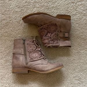 Lacey Light Brown Above Ankle Boot